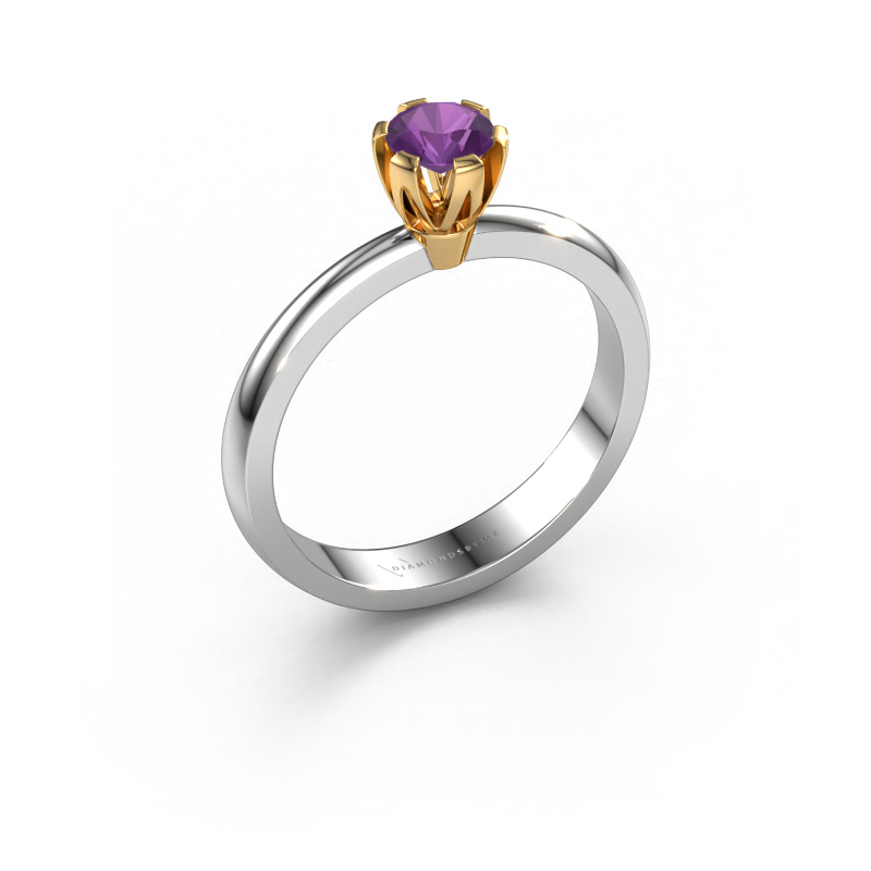 Image of Engagement ring Julia 585 white gold Amethyst 4 mm