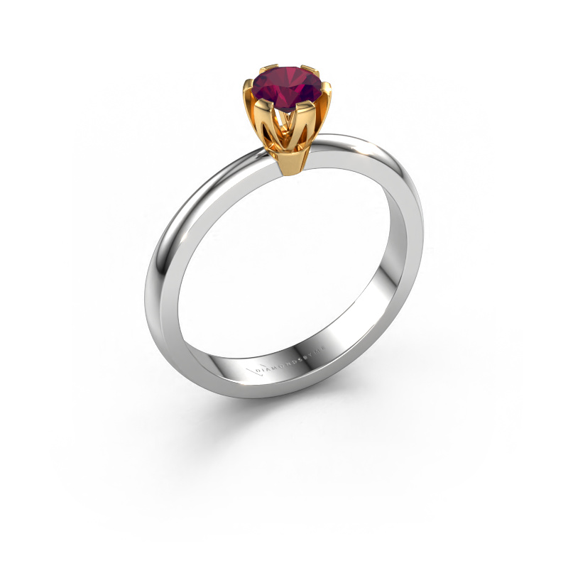 Image of Engagement ring Julia 585 white gold Rhodolite 4 mm