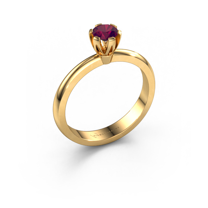 Image de Bague de fiançailles Julia 585 or jaune Rhodolite 4 mm
