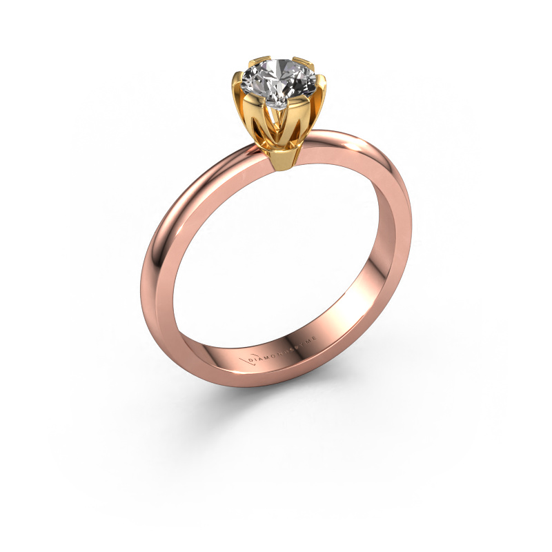 Image of Engagement ring Julia 585 rose gold Diamond 0.50 crt