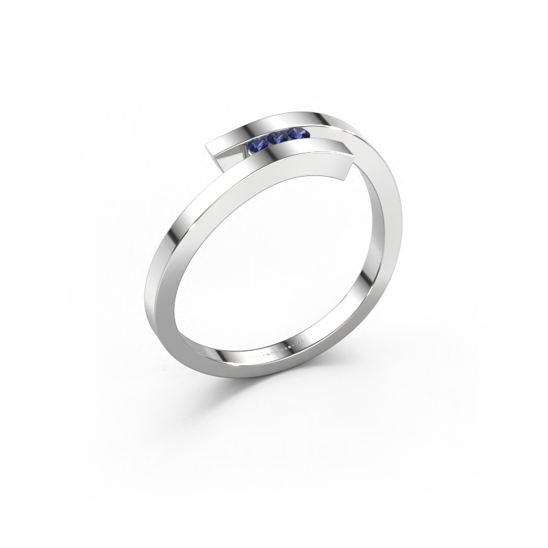 Image of Ring Juliette 585 white gold Sapphire 1.6 mm