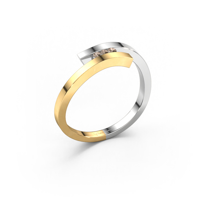 Image of Ring Juliette 585 gold Brown diamond 0.042 crt