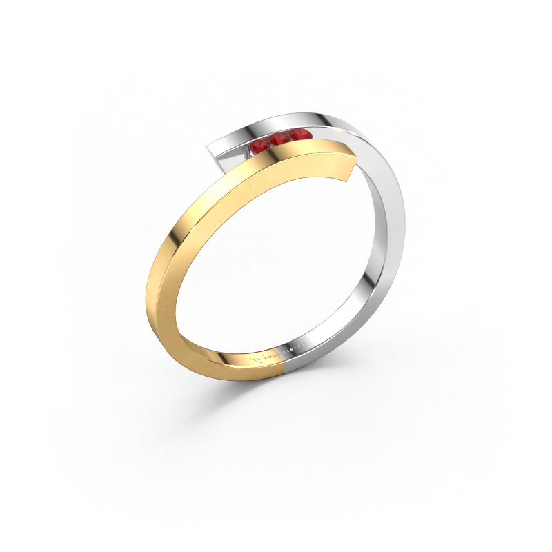 Image of Ring Juliette 585 gold Ruby 1.6 mm