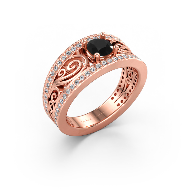 Immagine di Anello Julliana 585 oro rosa Diamante nero 1.01 crt