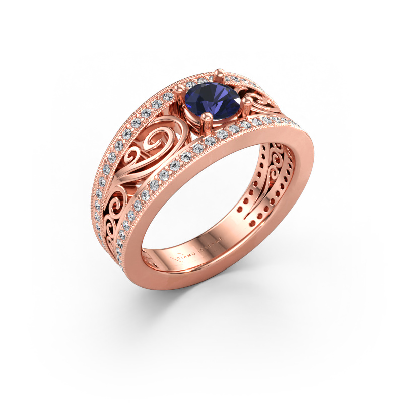 Bild av Ring Julliana 585 roséguld Safir 5 mm