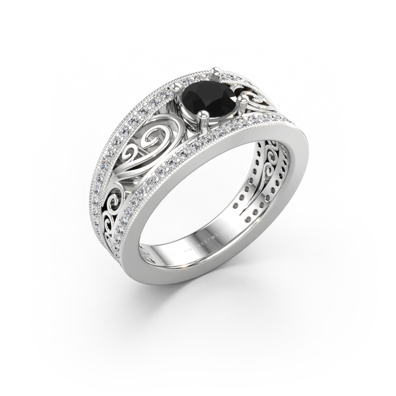 Immagine di Anello di fidanzamento Julliana 585 oro bianco Diamante nero 1.01 crt