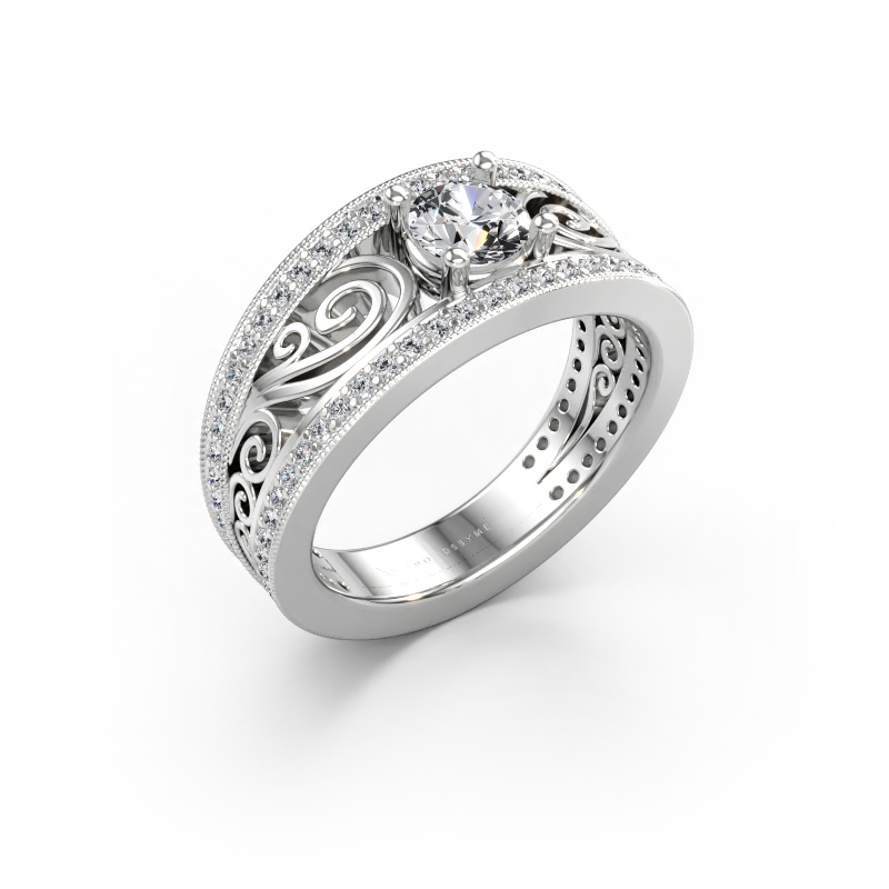 Bild av Ring Julliana 585 vitt guld Diamant efter eget val 5 mm