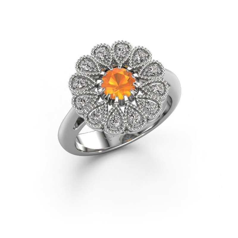 Bild von Verlobungsring Kaat 950 Platin Citrin 5 mm