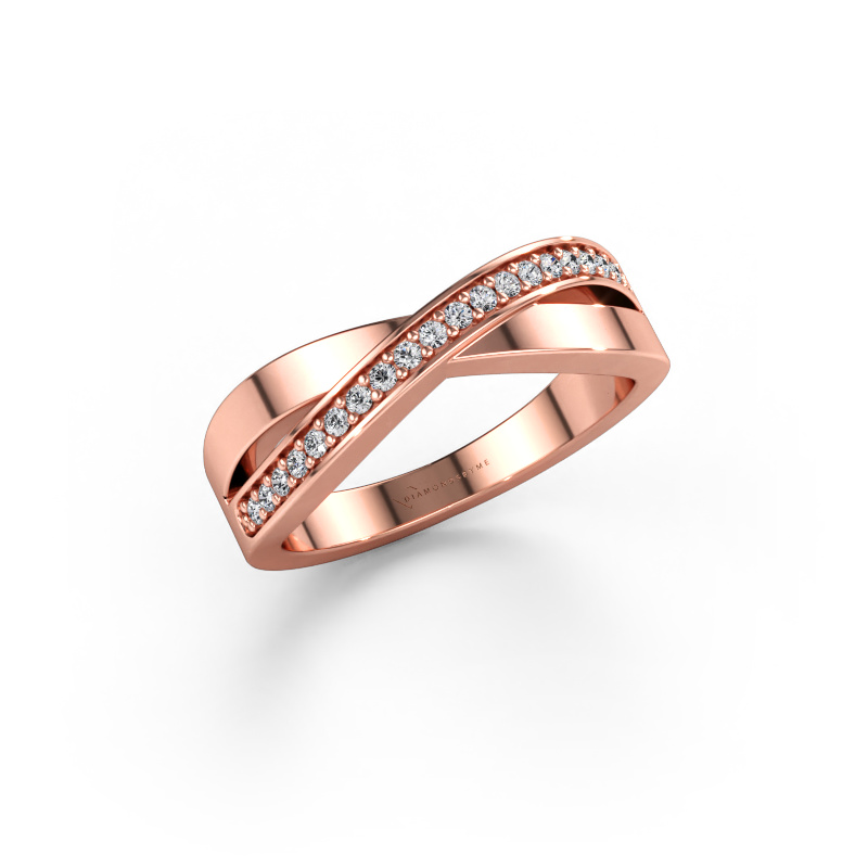 Bild av Ring Kaley 585 roséguld Diamant 0.143 crt