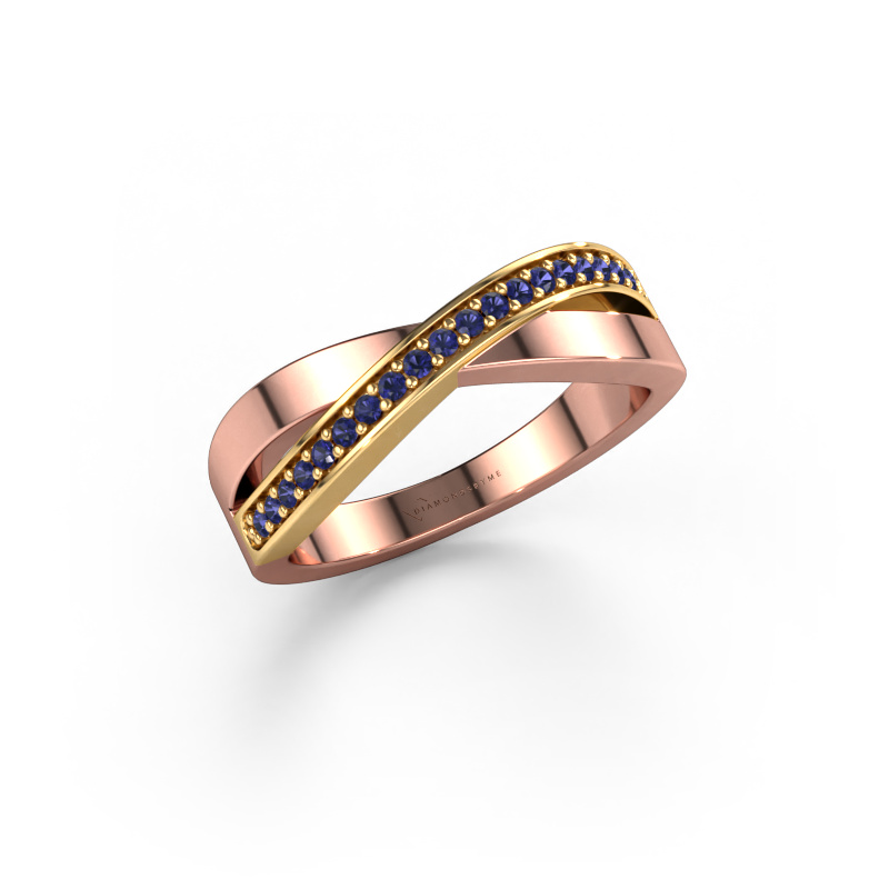 Bild von Ring Kaley 585 Roségold Saphir 1.2 mm
