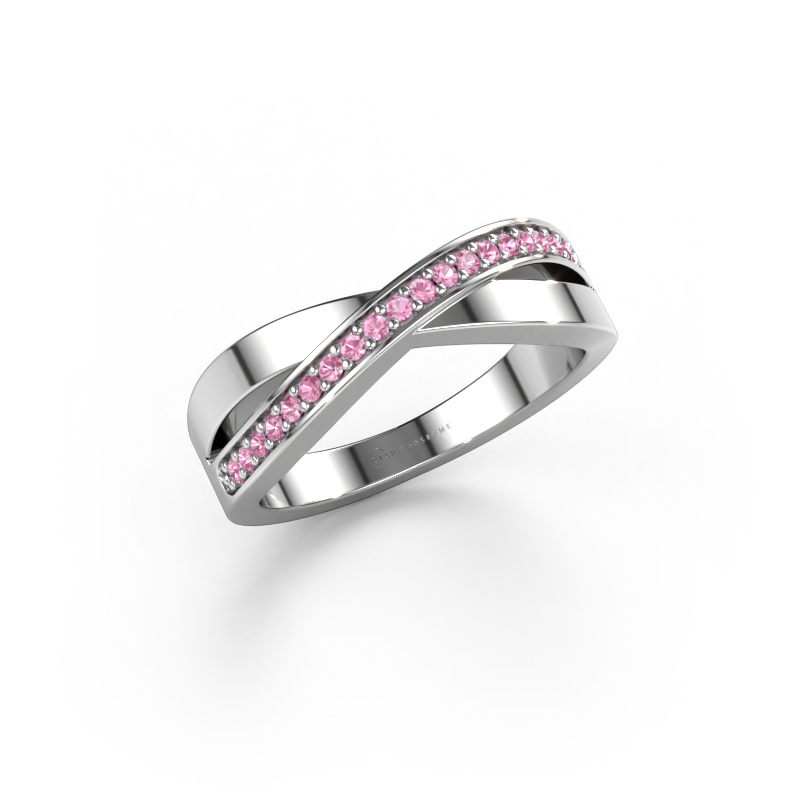 Image of Ring Kaley 950 platinum Pink sapphire 1.2 mm