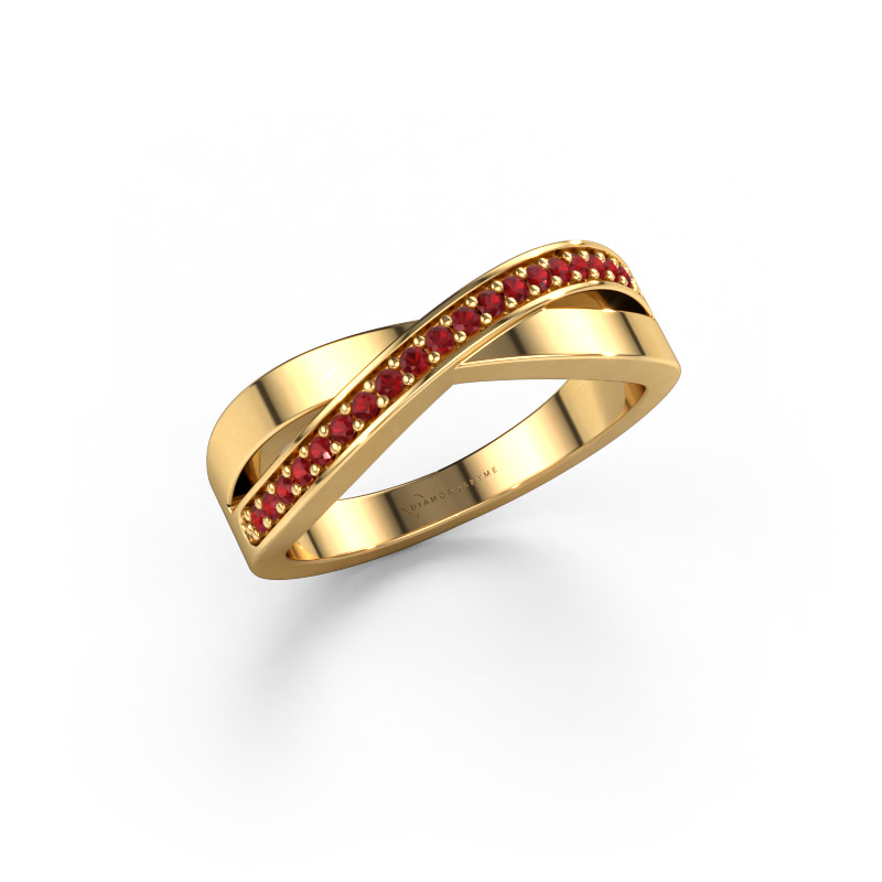 Image of Ring Kaley 585 gold Ruby 1.2 mm