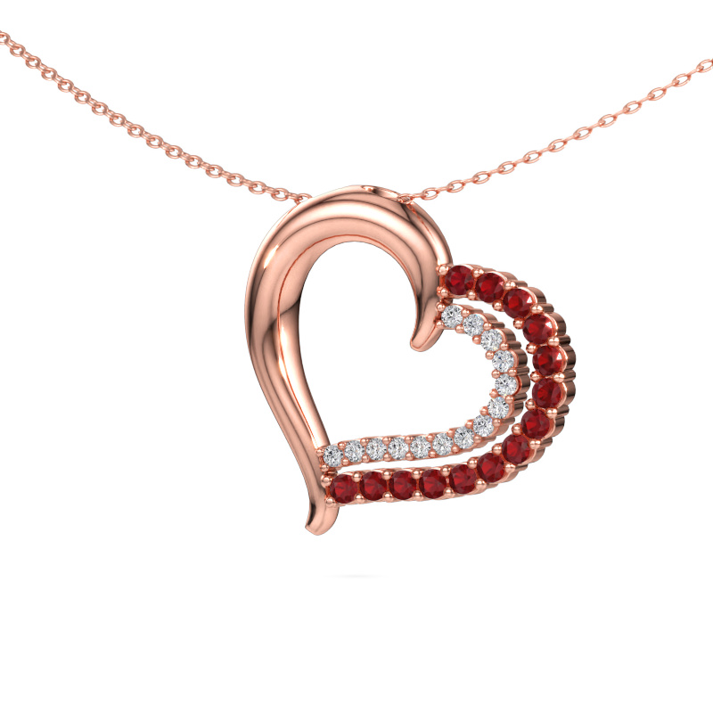 Bild av Halsband Kandace 585 roséguld Rubin 1.9 mm