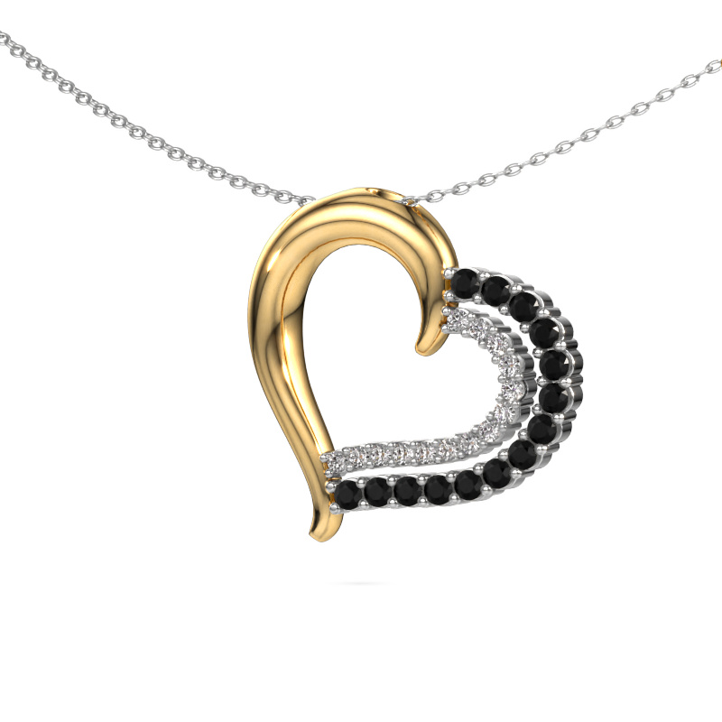 Bild von Halskette Kandace 585 Gold Schwarz Diamant 0.638 crt