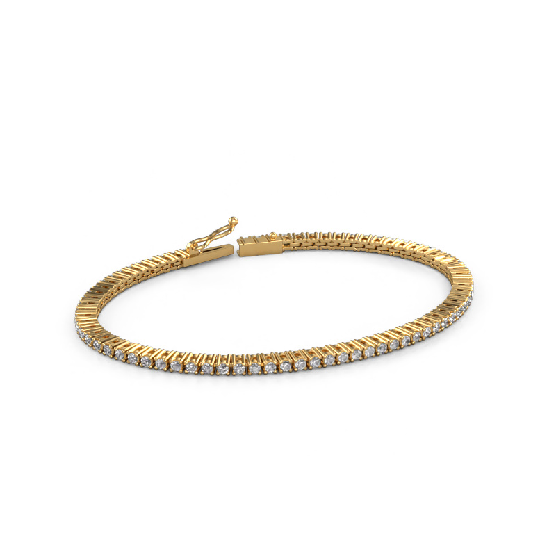 Image of Tennis bracelet Karin 2 mm 585 gold Zirconia 2 mm