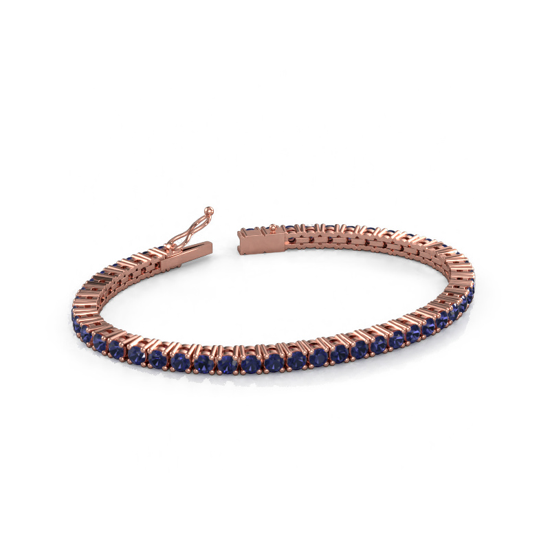 Bild von Tennisarmband Karin 3.5 mm 585 Roségold Saphir 3.5 mm