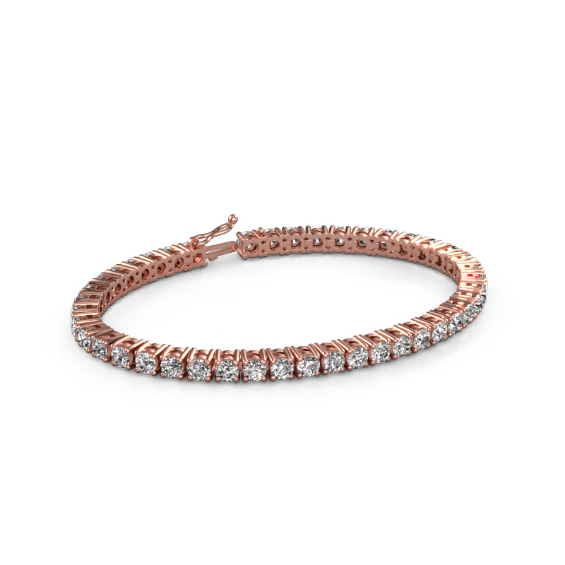 Bild von Tennisarmband Karin 4 mm 585 Roségold Lab-grown Diamant 10.75 crt