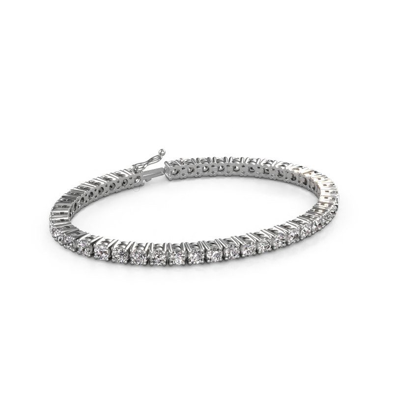 Image of Tennis bracelet Karin 4 mm 585 white gold Zirconia 4 mm