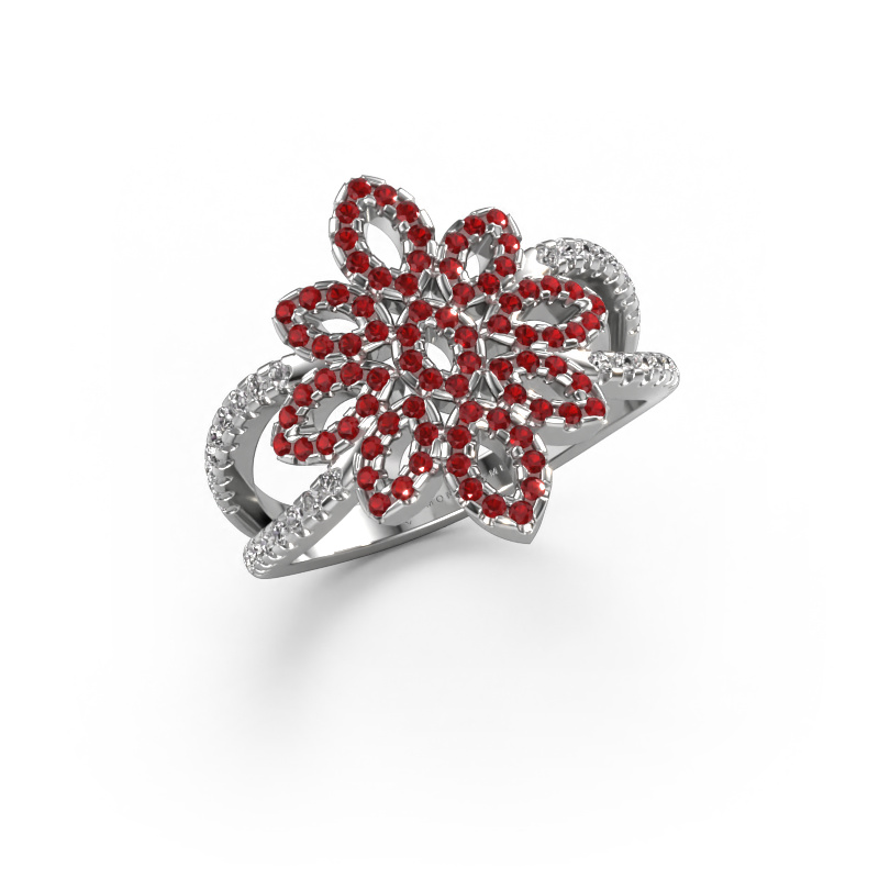 Image of Ring karina 585 white gold Ruby 1 mm