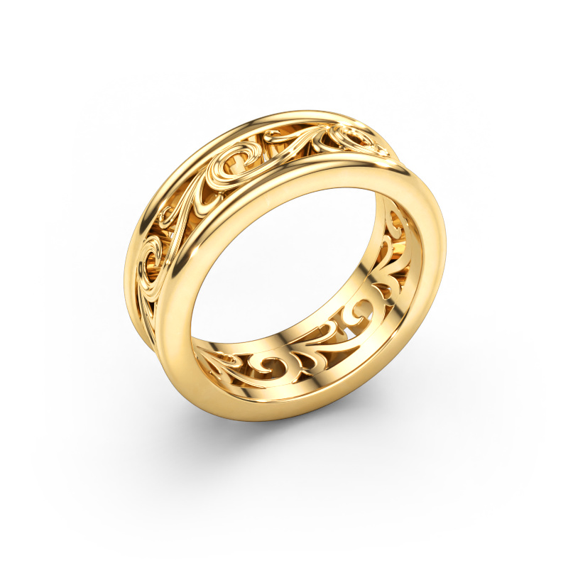 Immagine di Fede nuziale Karlijn 585 oro ±7 x 2,3 mm
