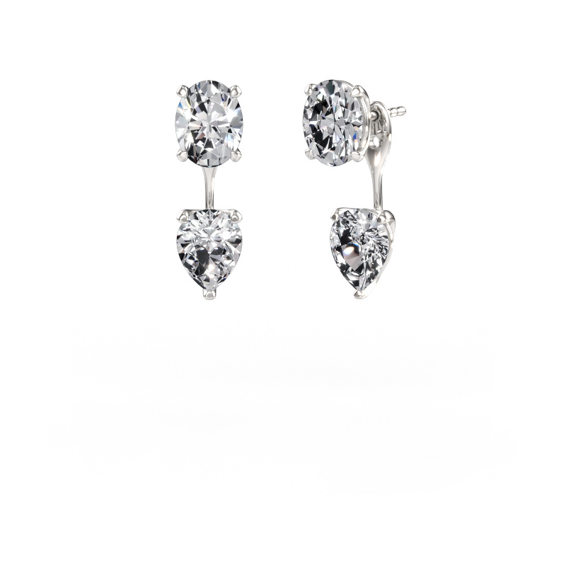 Immagine di Orecchini pendenti Kate OVL-PER 585 oro bianco Diamante 4.20 crt