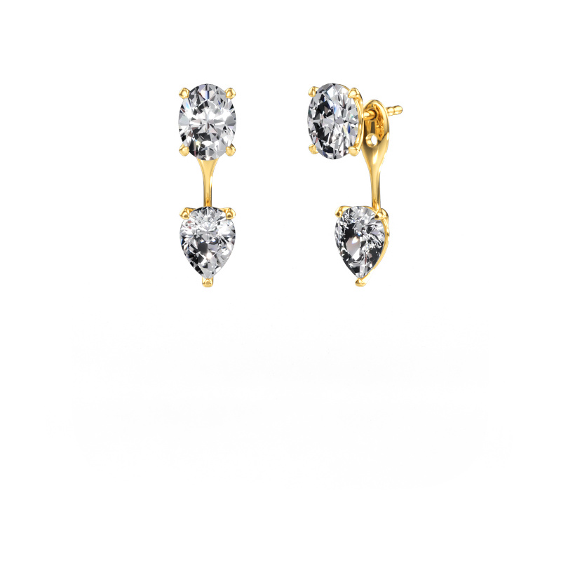 Immagine di Orecchini pendenti Kate OVL-PER 585 oro Diamante 6.60 crt