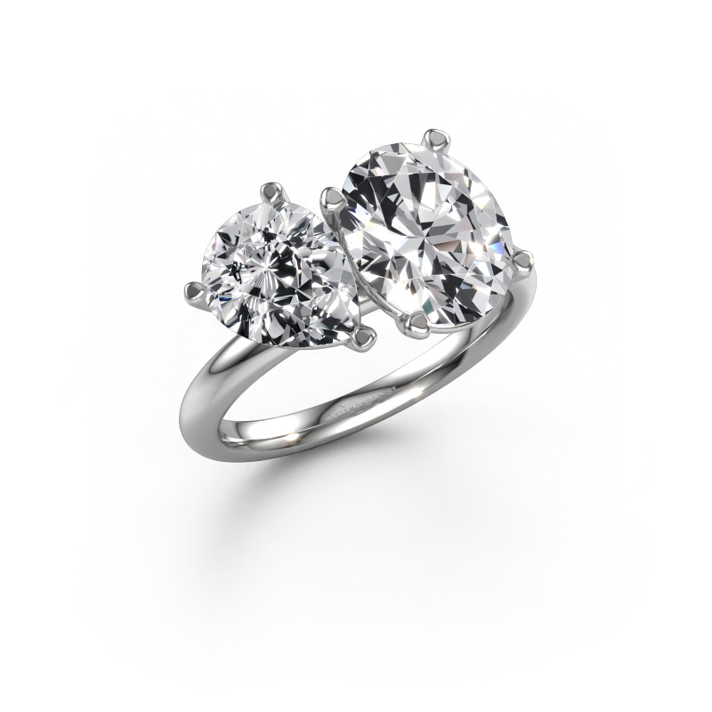 Bild von Verlobungsring Toi et Moi OVL-PER 950 Platin Lab-grown Diamant 4.20 crt