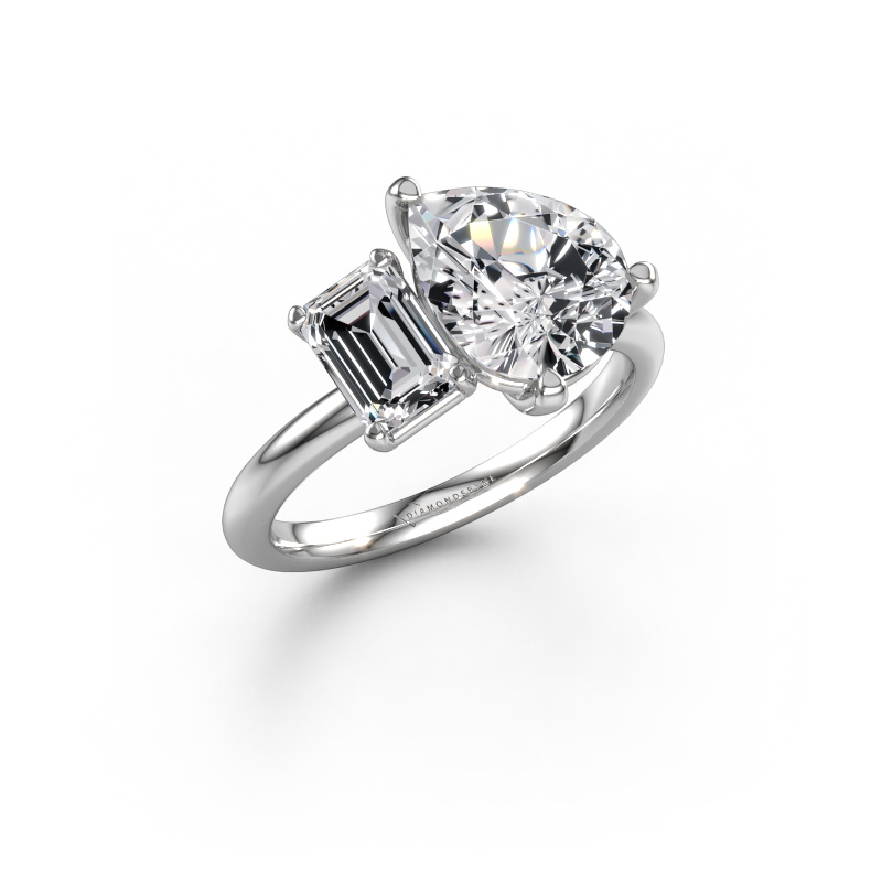 Image of Engagement ring Toi et Moi PER-EME 950 platinum Diamond 3.00 crt