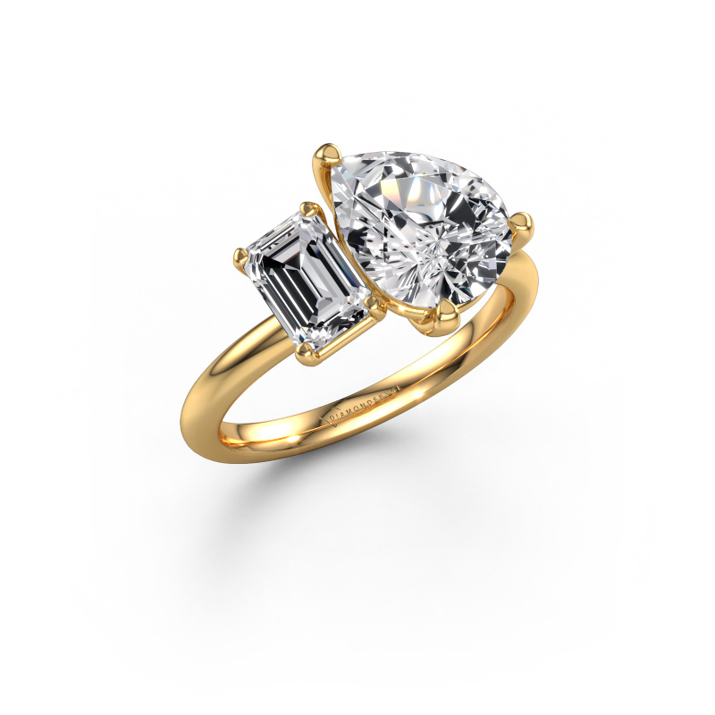 Image of Engagement ring Toi et Moi PER-EME 585 gold Diamond 3.00 crt
