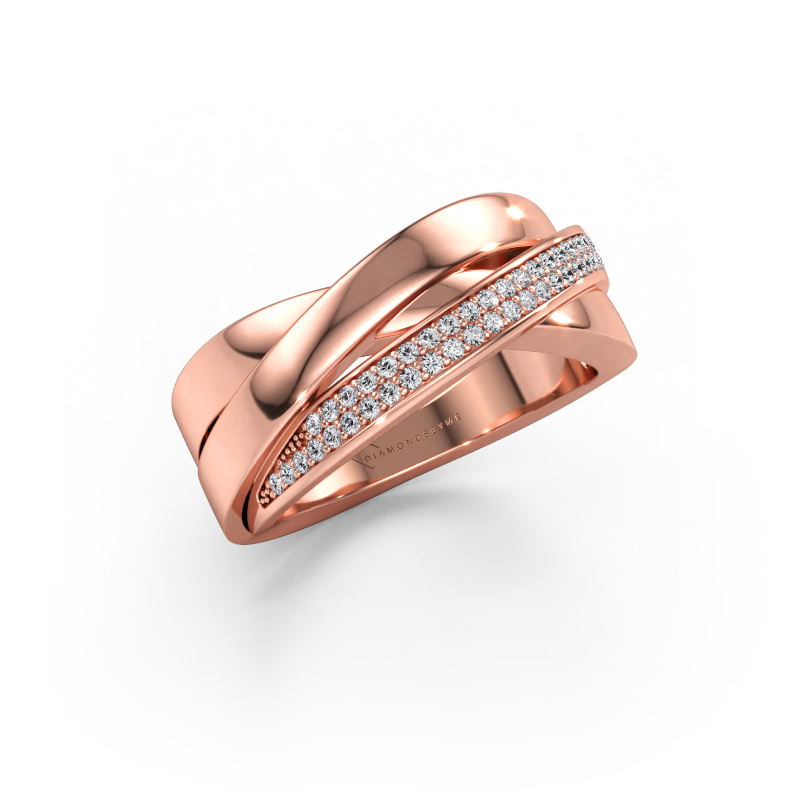 Immagine di Anello Katherina 585 oro rosa Diamante lab grown 0.255 crt