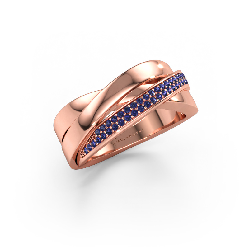 Immagine di Anello Katherina 585 oro rosa Zaffiro 1 mm