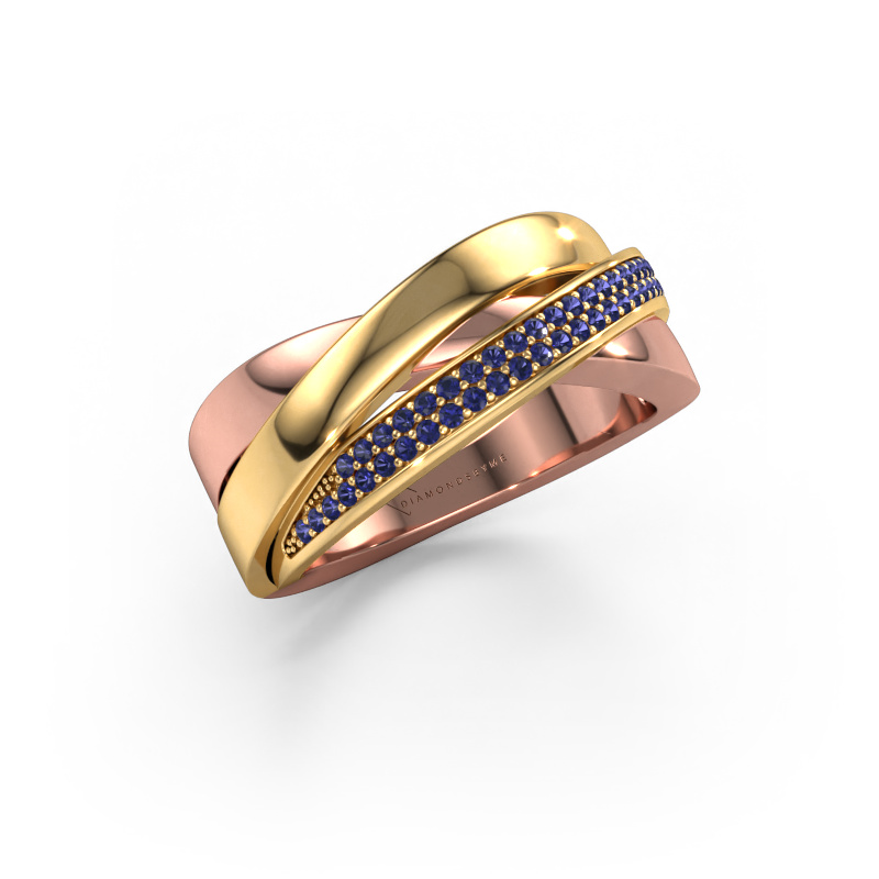 Image of Ring Katherina 585 rose gold Sapphire 1 mm