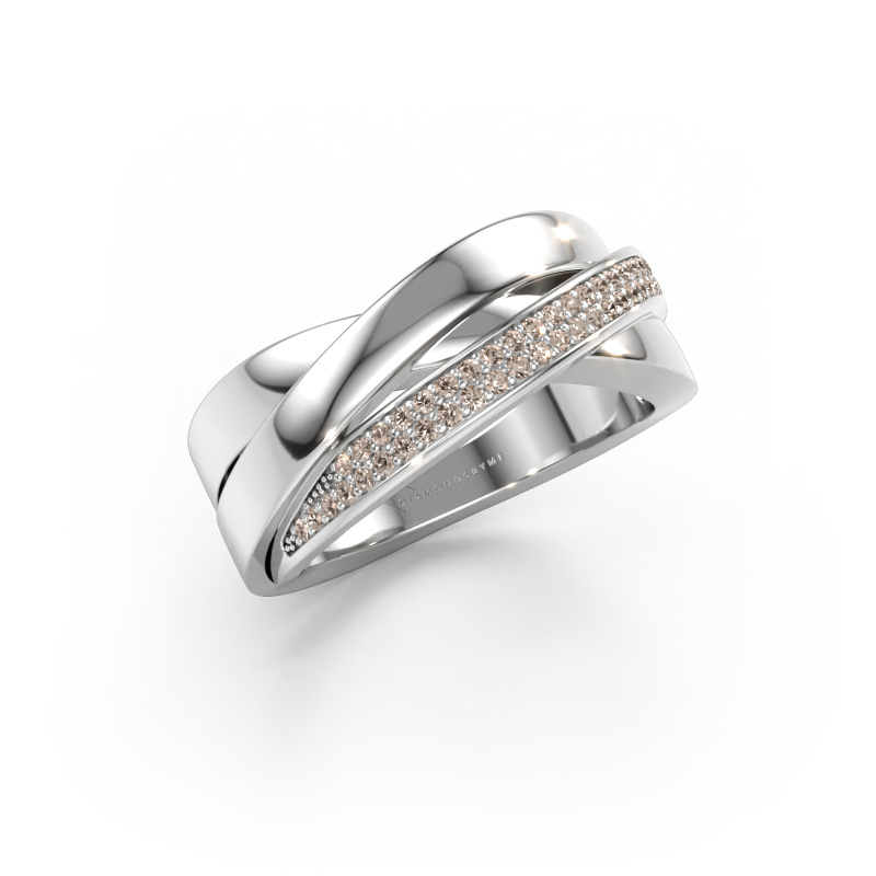 Immagine di Anello Katherina 585 oro bianco Diamante marrone 0.255 crt