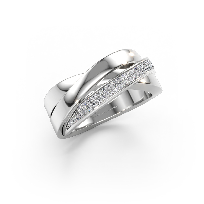 Immagine di Anello Katherina 585 oro bianco Diamante lab grown 0.255 crt