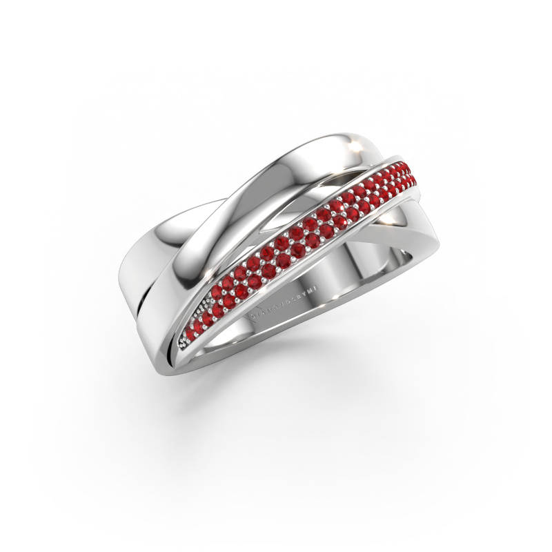 Immagine di Anello Katherina 585 oro bianco Rubino 1 mm