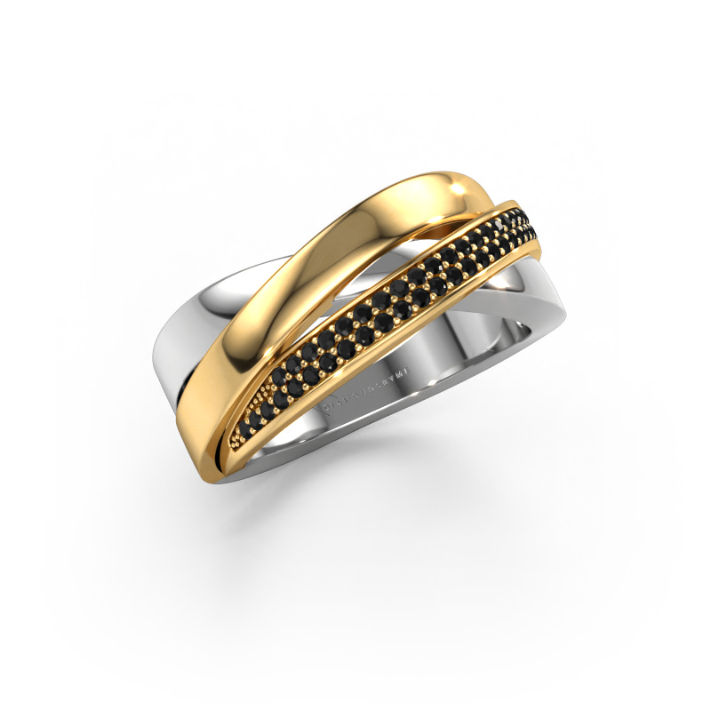 Bild von Ring Katherina 585 Weißgold Schwarz Diamant 0.306 crt