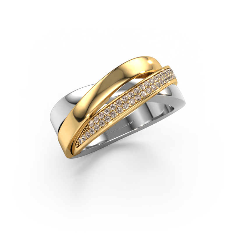 Image of Ring Katherina 585 white gold Brown diamond 0.255 crt