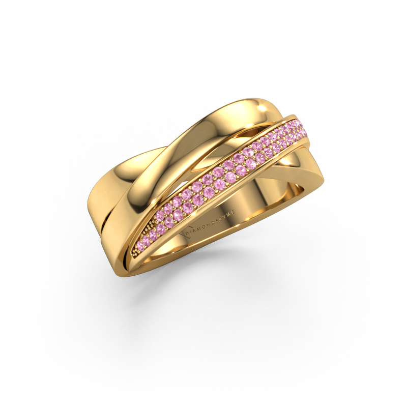 Image of Ring Katherina 585 gold Pink sapphire 1 mm