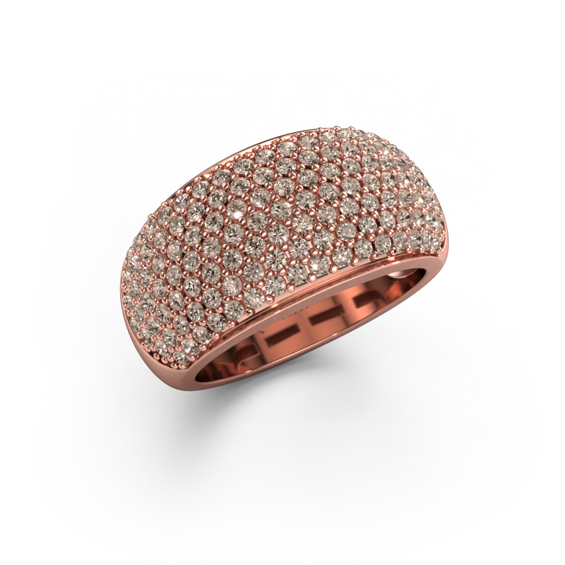 Image of Ring Kati 585 rose gold Brown diamond 1.20 crt