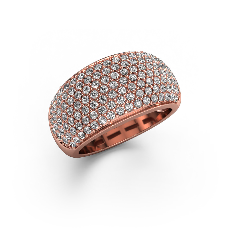 Image of Ring Kati 585 rose gold Zirconia 1.3 mm