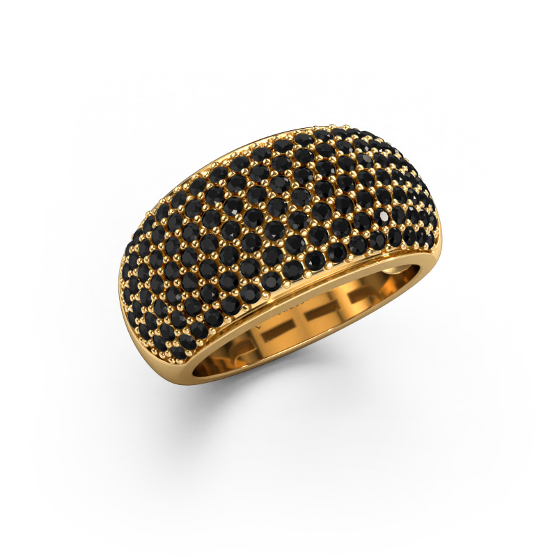 Image de Bague Kati 585 or jaune Diamant noir 1.44 crt