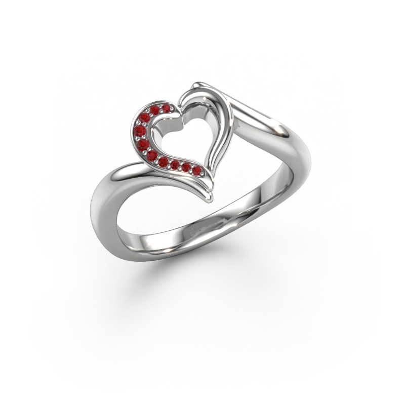 Image of Ring Katlyn 950 platinum Ruby 0.8 mm