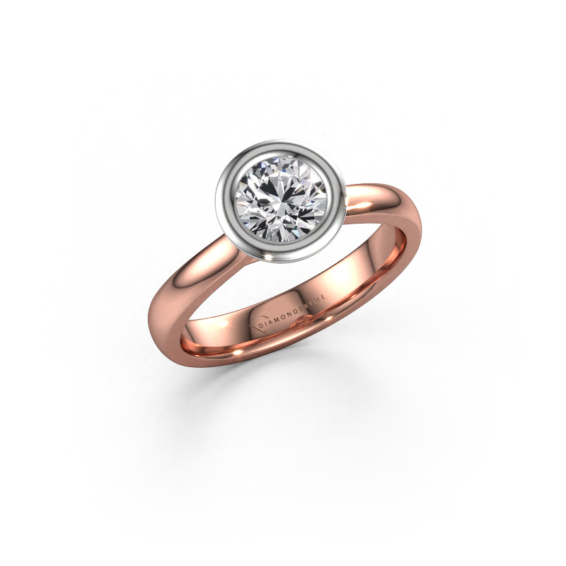 Afbeelding van Verlovings ring Kaylee 585 rosé goud Diamant 0.70 crt