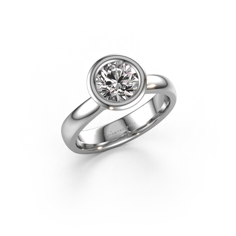 Image of Engagement ring Kaylee 950 platinum Diamond 1.00 crt