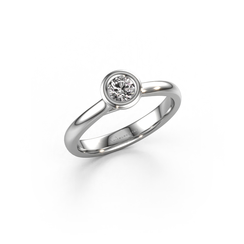 Image of Engagement ring Kaylee 950 platinum Lab-grown diamond 0.25 crt