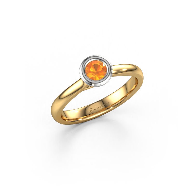 Image de Bague de fiançailles Kaylee 585 or jaune Citrine 4 mm