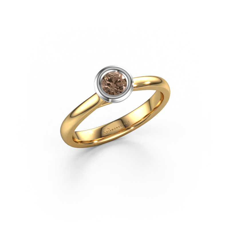 Bild von Verlobungsring Kaylee 585 Gold Braun Diamant 0.25 crt