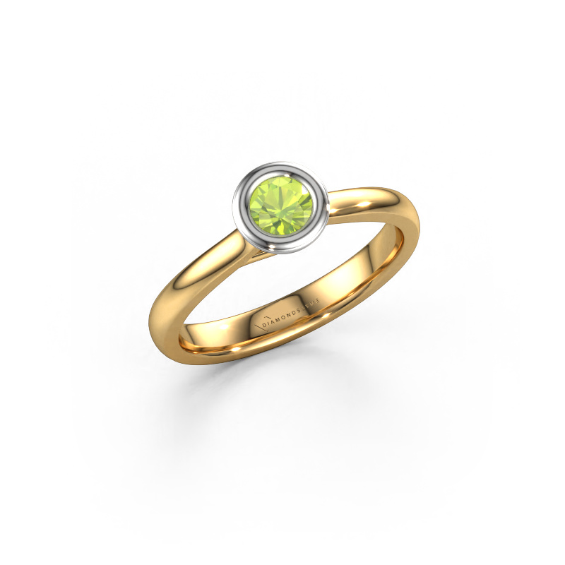 Bild von Verlobungsring Kaylee 585 Gold Peridot 4 mm