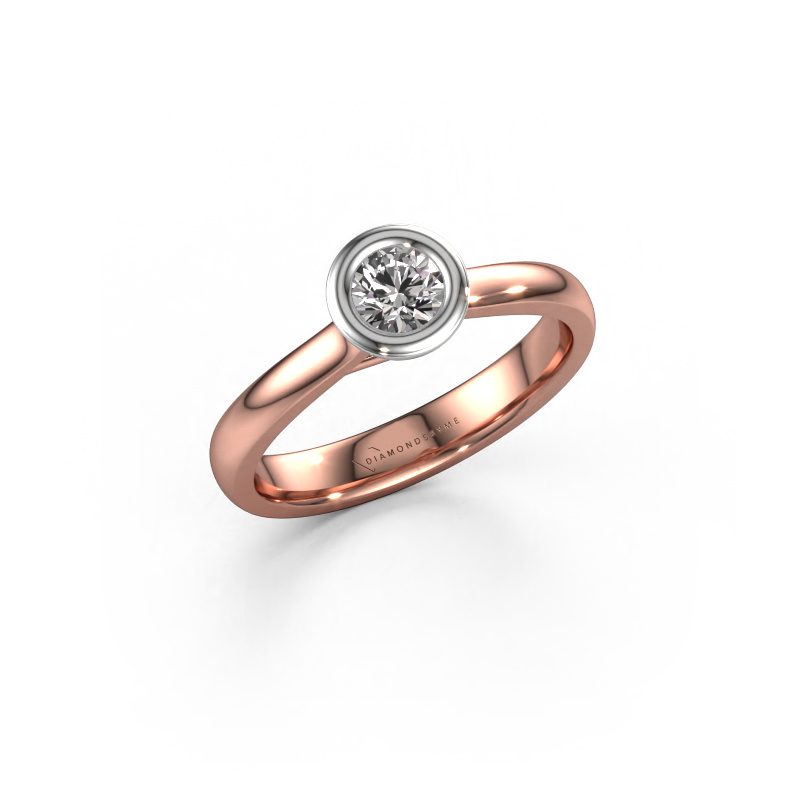 Image of Engagement ring Kaylee 585 rose gold Diamond 0.30 crt