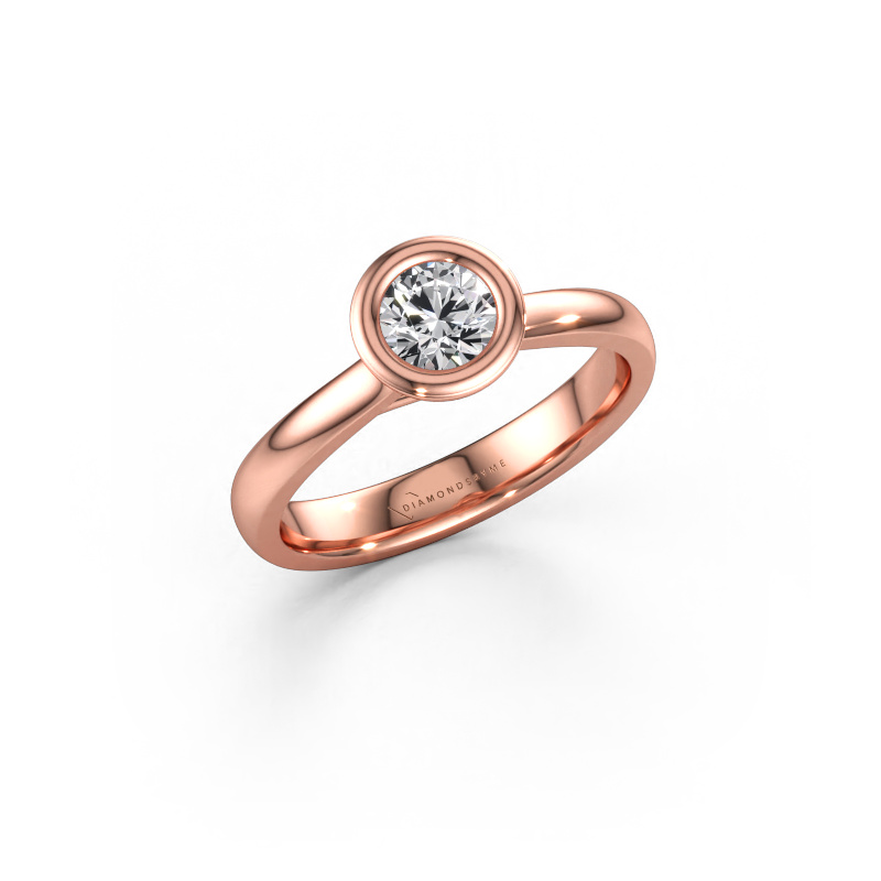 Afbeelding van Verlovings ring Kaylee 585 rosé goud Lab-grown diamant 0.40 crt
